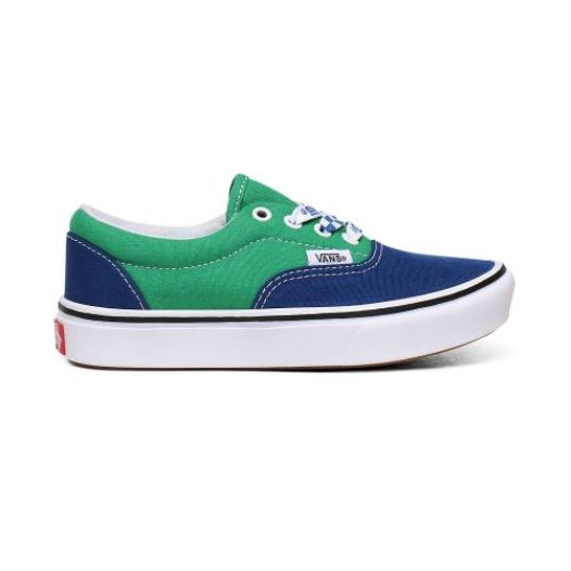 Vans Shoes | Lace Mix ComfyCush Era Kids (4-8 years) (Lace Mix) True Blue/Fern Green