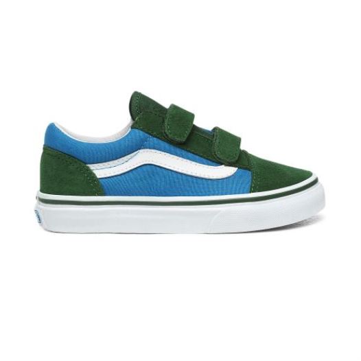 Vans Shoes | 2-Tone Old Skool V Kids (4-8 years) (2-Tone) Mediterranian Blue/Greener Pastures