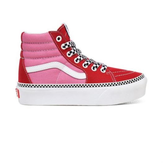 Vans Shoes | 2-Tone Sk8-Hi Platform 2.0 Kids (4-8 years) (2-Tone) Chili Pepper/Fuchsia Pink