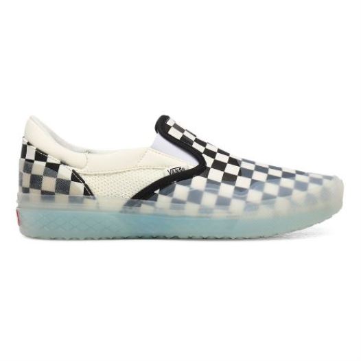 Vans Shoes | Checkerboard Mod Slip-On (Checkerboard) Marshmallow