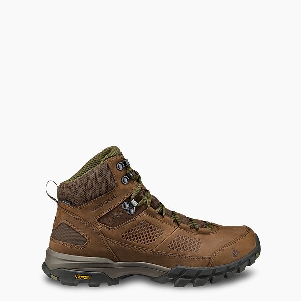 VASQUE SHOES TALUS AT ULTRADRY MEN'S WATERPROOF HIKING BOOT IN BROWN/GREEN