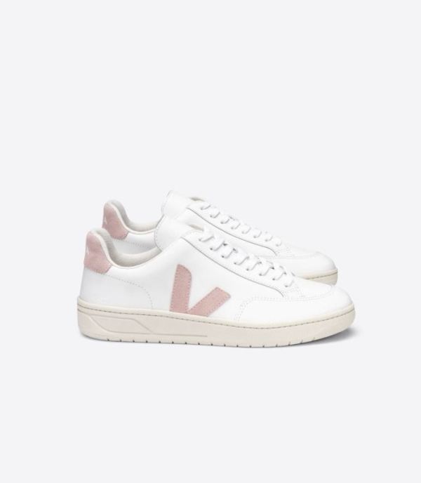 VEJA | WOMENS V-12 LEATHER WHITE BABE