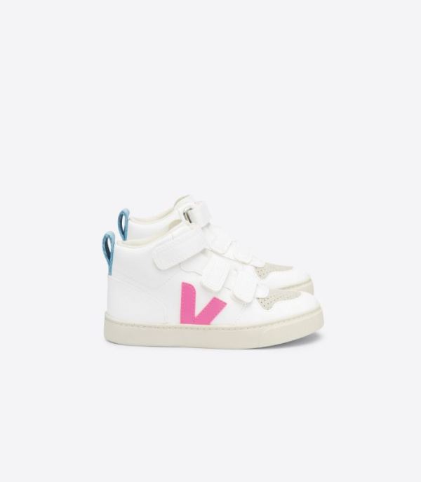 VEJA | KIDS V-10 MID CWL WHITE SARI STEEL