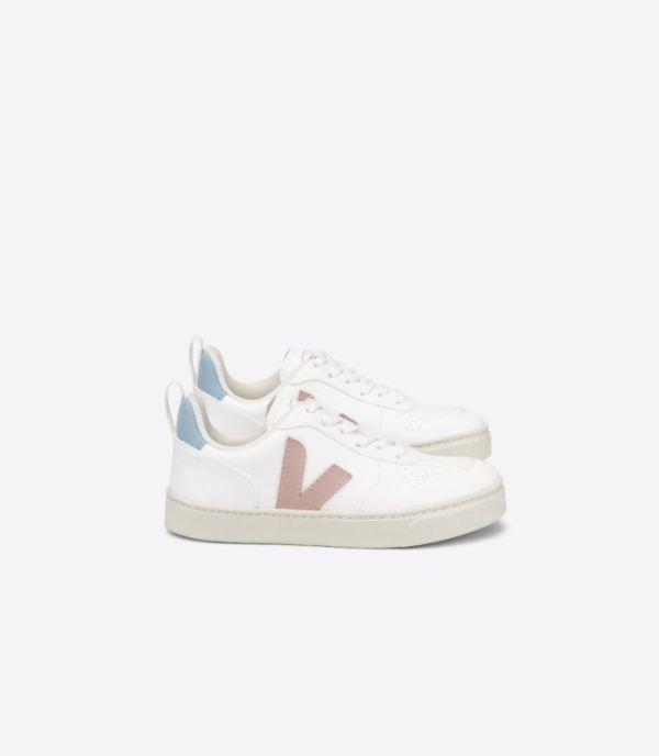 VEJA | KIDS V-10 LACES CWL WHITE BABE BLUE