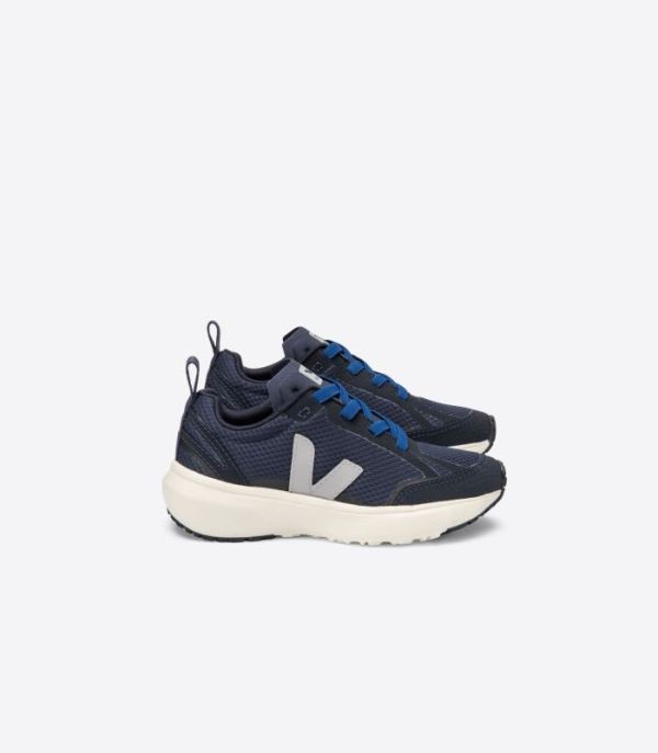 VEJA | KIDS CANARY ELASTIC LACE NAUTICO OXFORD GREY