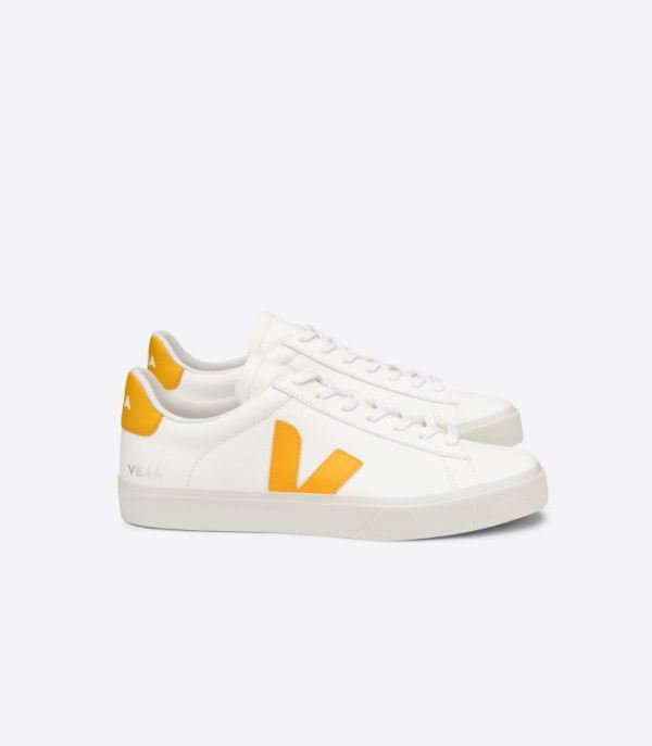 VEJA | WOMENS CAMPO CHROMEFREE LEATHER WHITE OURO