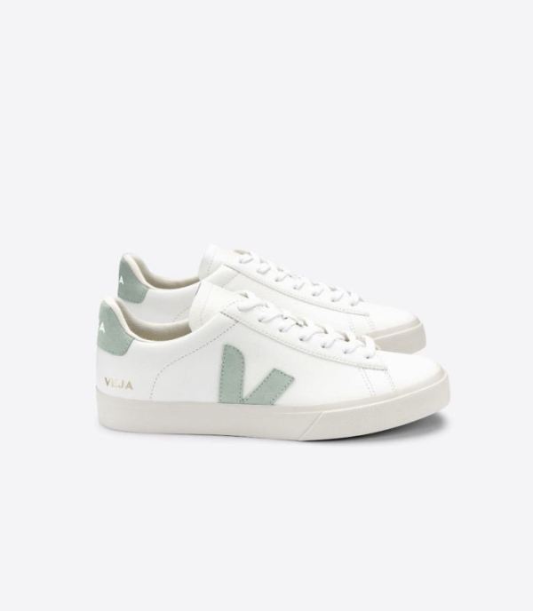 VEJA | WOMENS CAMPO CHROMEFREE WHITE MATCHA