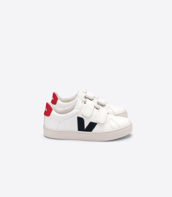 VEJA | KIDS ESPLAR CHROMEFREE LEATHER WHITE NAUTICO PEKIN