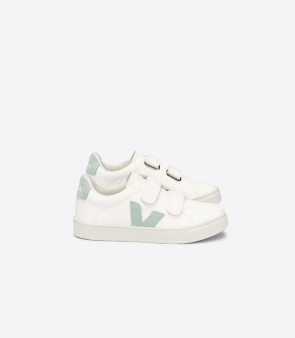 VEJA | KIDS ESPLAR CHROMEFREE LEATHER WHITE MATCHA