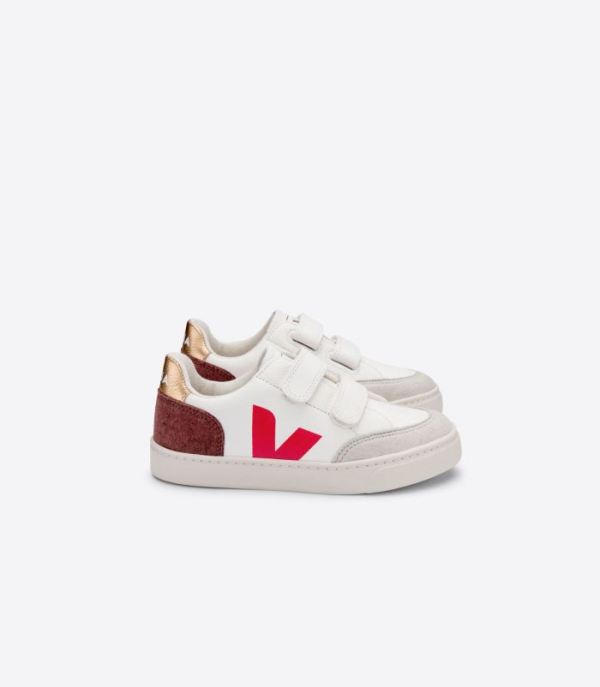 VEJA | KIDS V-12 CHROMEFREE WHITE MULTICO DRIED PETAL