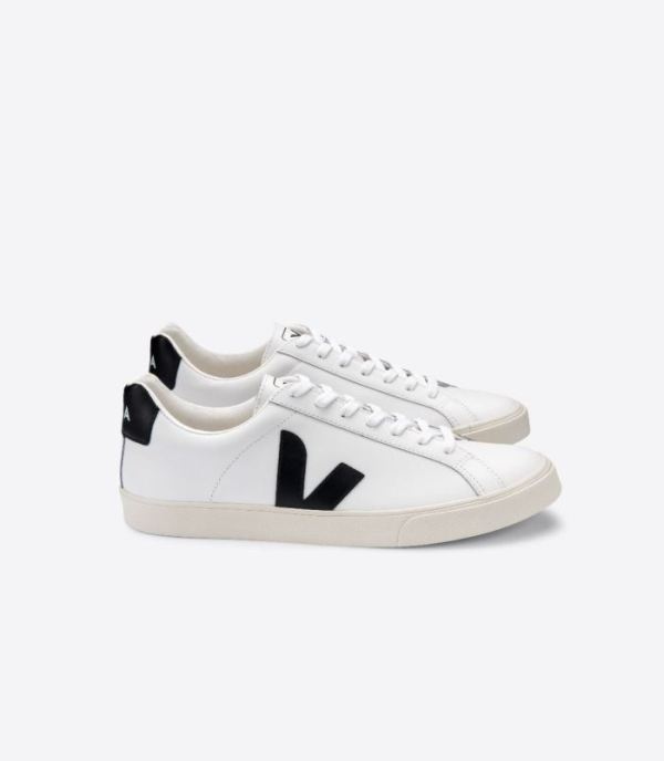 VEJA | WOMENS VEJA ESPLAR LEATHER EXTRA WHITE BLACK