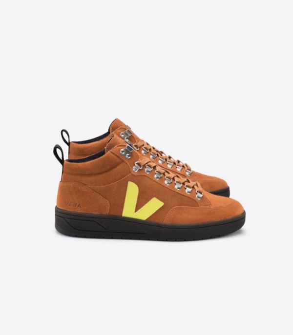 VEJA | MENS VSTORE RORAIMA SUEDE TUILE JAUNE-FLUO