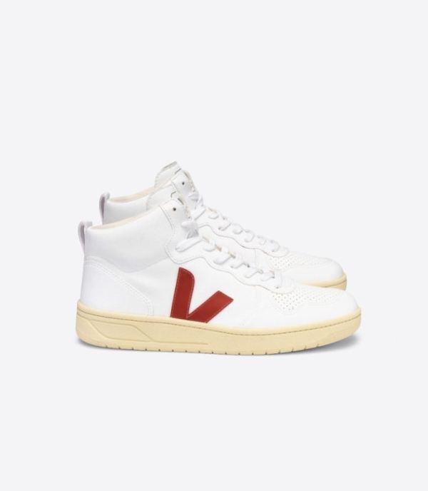 VEJA | MENS V-15 CWL WHITE ROUILLE BUTTER SOLE