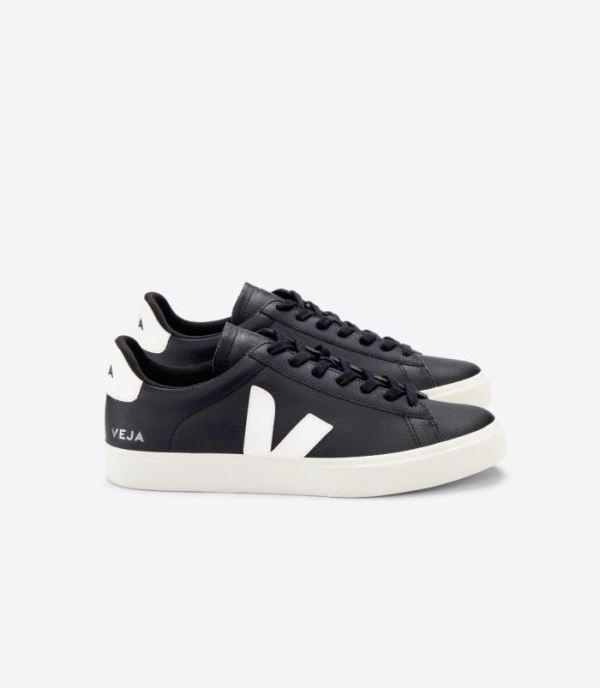 VEJA | WOMENS CAMPO CHROMEFREE BLACK WHITE