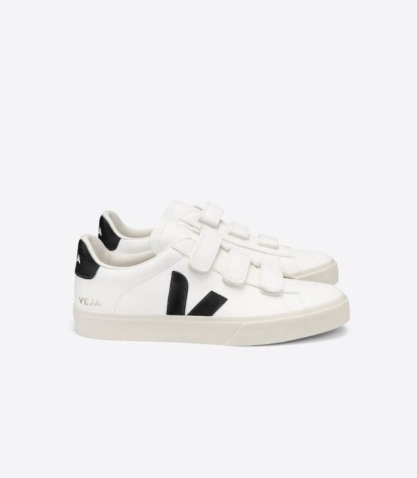 VEJA | MENS RECIFE CHROMEFREE LEATHER WHITE BLACK