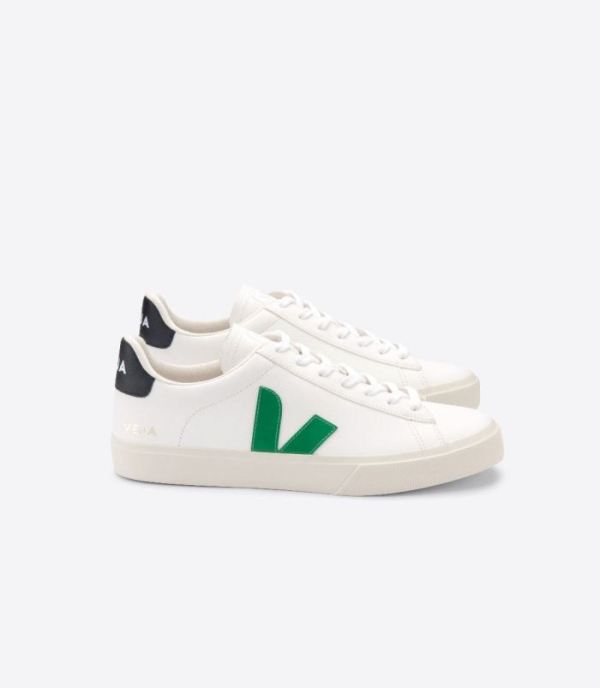 VEJA | WOMENS CAMPO CHROMEFREE WHITE EMERAUDE BLACK