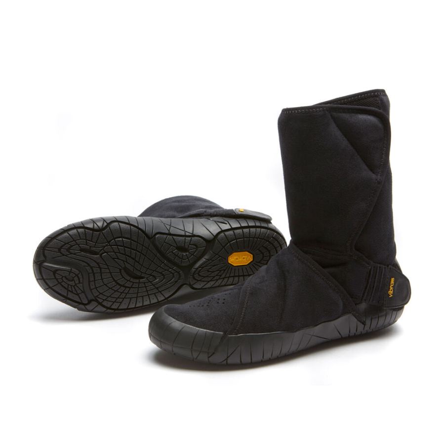 Vibram Boots Furoshiki Eastern Traveler Classic Shearling Mid Boot Black