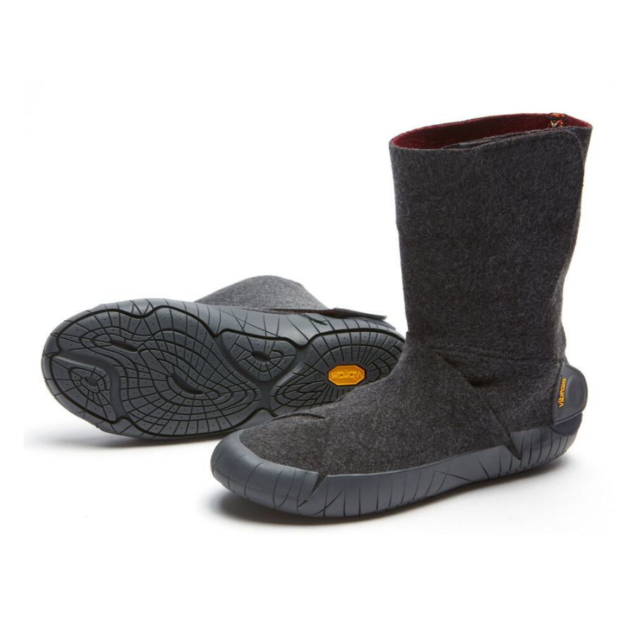 Vibram Boots Furoshiki Russian Felt Mid Boot Grey