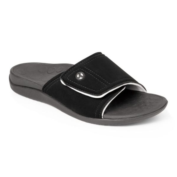 Vionic - Men's Kiwi Slide Sandal - Black Grey