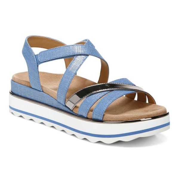 Vionic - Women's Kellyn Flatform Sandal - Vallarta Blue