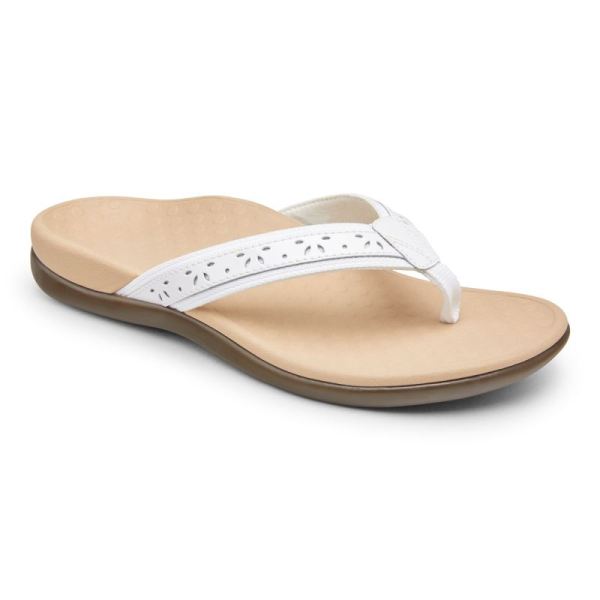 Vionic - Women's Casandra Toe Post Sandal - White