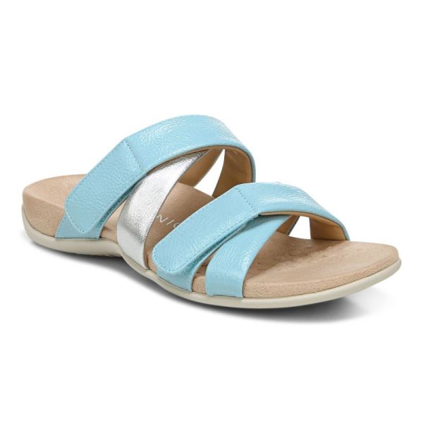 Vionic - Women's Hadlie Slide Sandal - Porcelain Blue