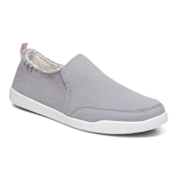 Vionic - Women's Malibu Slip On - Light Grey Canvas