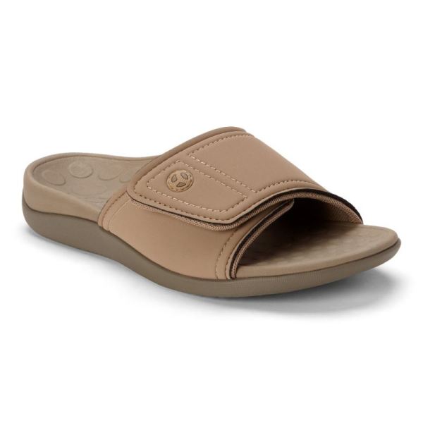 Vionic - Men's Kiwi Slide Sandal - Camel Khaki