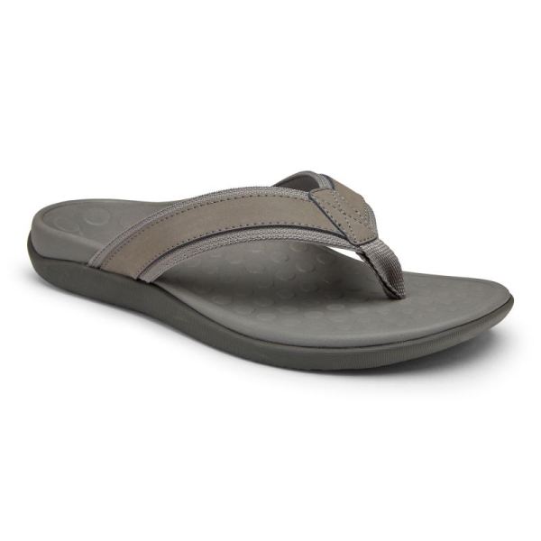 Vionic - Men's Tide Toe Post Sandal - Charcoal