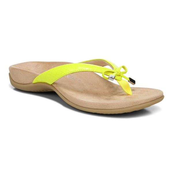 Vionic - Women's Bella Toe Post Sandal - Yellow