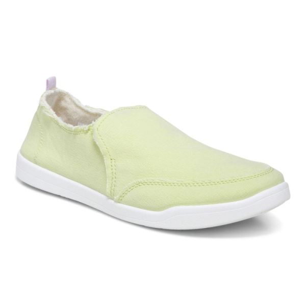 Vionic - Women's Malibu Slip On - Pale Lime Canvas