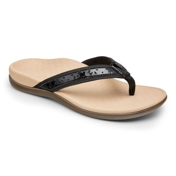 Vionic - Women's Casandra Toe Post Sandal - Black