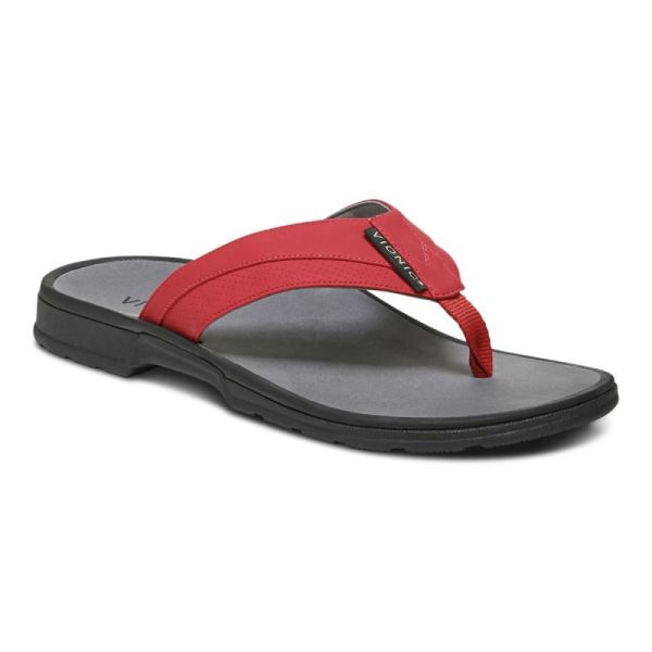 Vionic - Men's Wyatt Toe Post Sandal - Red