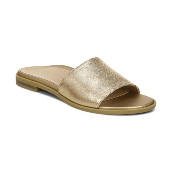 Vionic - Women's Demi Slide Sandal - Gold Metallic