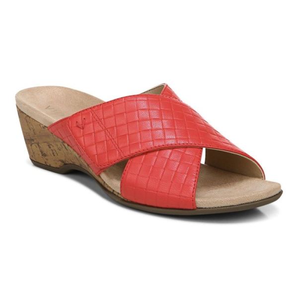 Vionic - Women's Leticia Wedge Sandal - Poppy