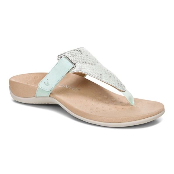 Vionic - Women's Wanda T-Strap Sandal - Seafoam