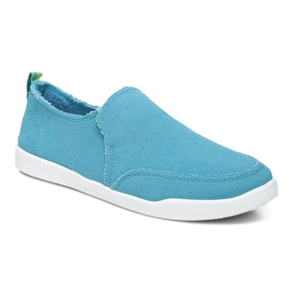 Vionic - Women's Malibu Slip On - Lake Blue Canvas