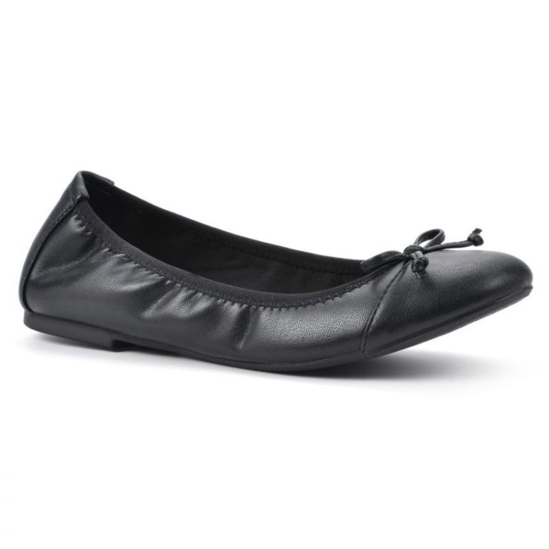 White Mountain Women's Sunnyside Ii Flat-Black | Canada Outlet