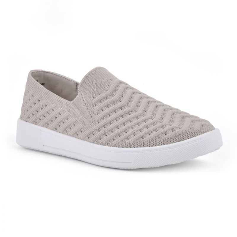White Mountain Women's Courage Knit Sneaker-Taupe | Canada Outlet
