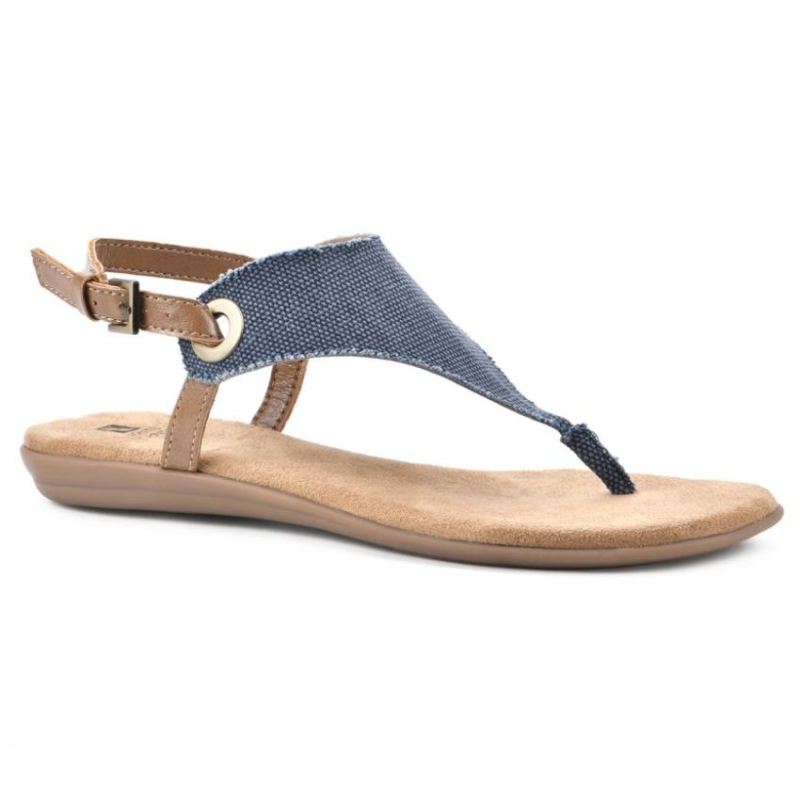 White Mountain Women's London Sandal-Denim Blue Fabric | Canada Outlet