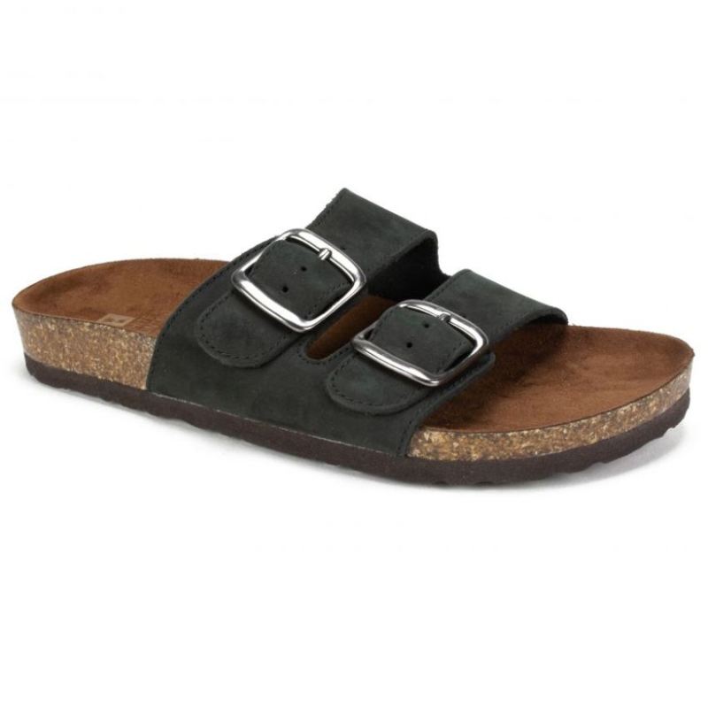 White Mountain Women's Helga Footbeds Sandal-Black | Canada Outlet