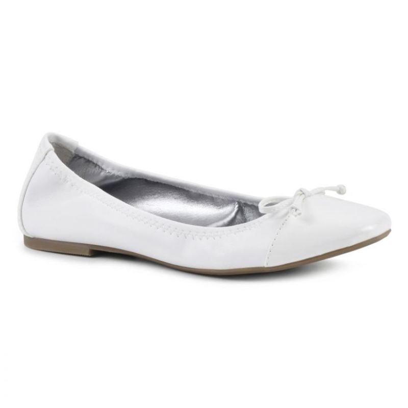White Mountain Women's Sunnyside Ii Wide Flat-White | Canada Outlet
