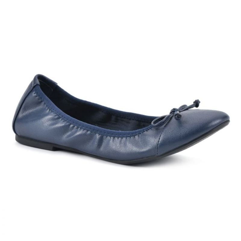 White Mountain Women's Sunnyside Ii Wide Flat-Navy | Canada Outlet
