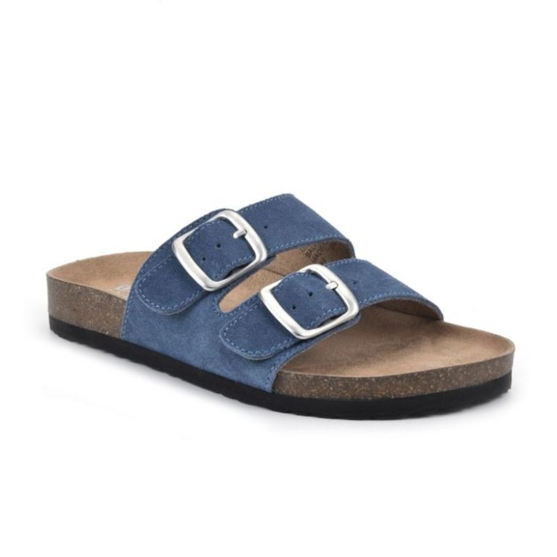 White Mountain Women's Helga Footbeds Sandal-Denim Blue | Canada Outlet