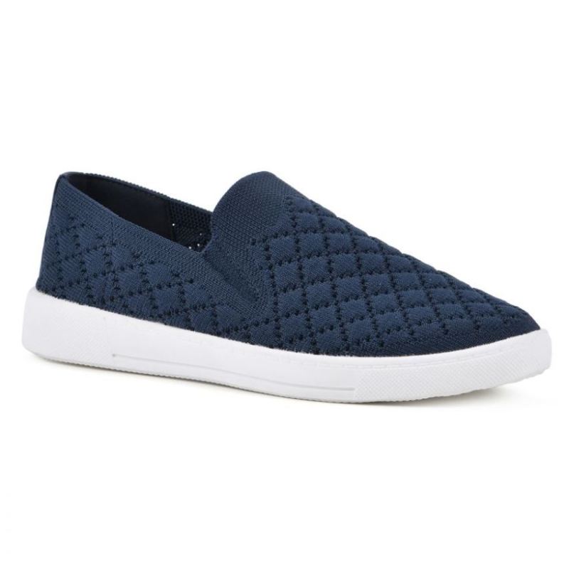 White Mountain Women's Utopia Fabric Sneaker-Navy | Canada Outlet