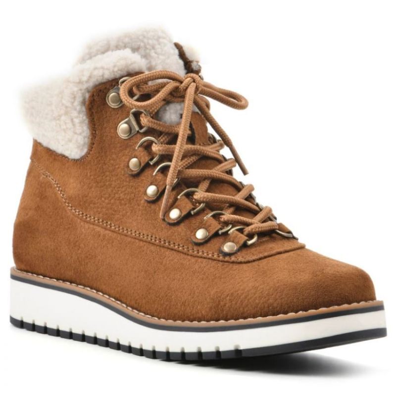White Mountain Women's Cozy Bootie-Tobacco Pebble Grain Fabric | Canada Outlet