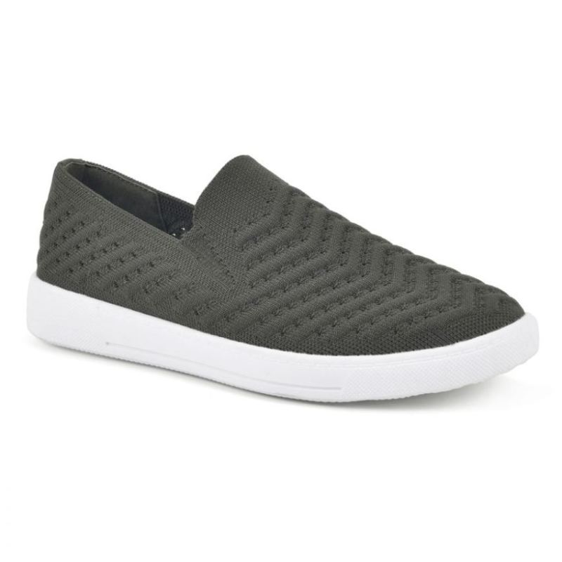 White Mountain Women's Courage Knit Sneaker-Army | Canada Outlet