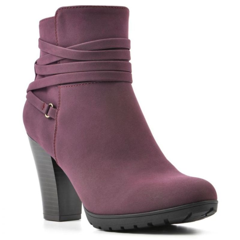 White Mountain Women's Spade Bootie-Cordovan Faux Nubuck | Canada Outlet