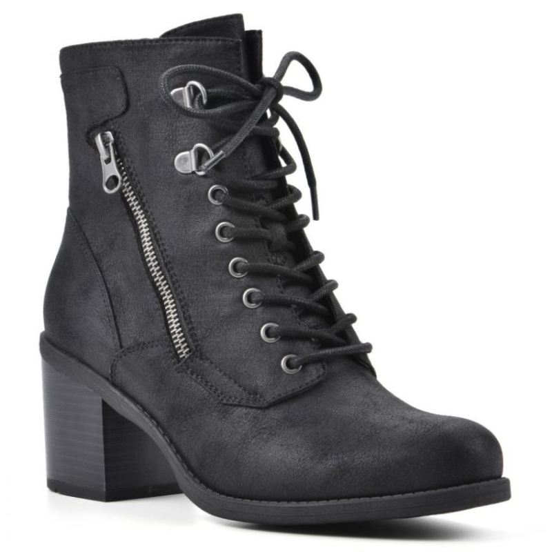 White Mountain Women's Dorian Bootie-Black | Canada Outlet
