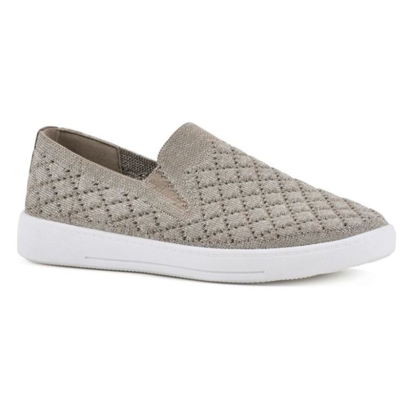 White Mountain Women's Utopia Fabric Sneaker-Gold | Canada Outlet
